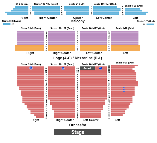 Orpheum Theatre Great Gatsby Seating Chart